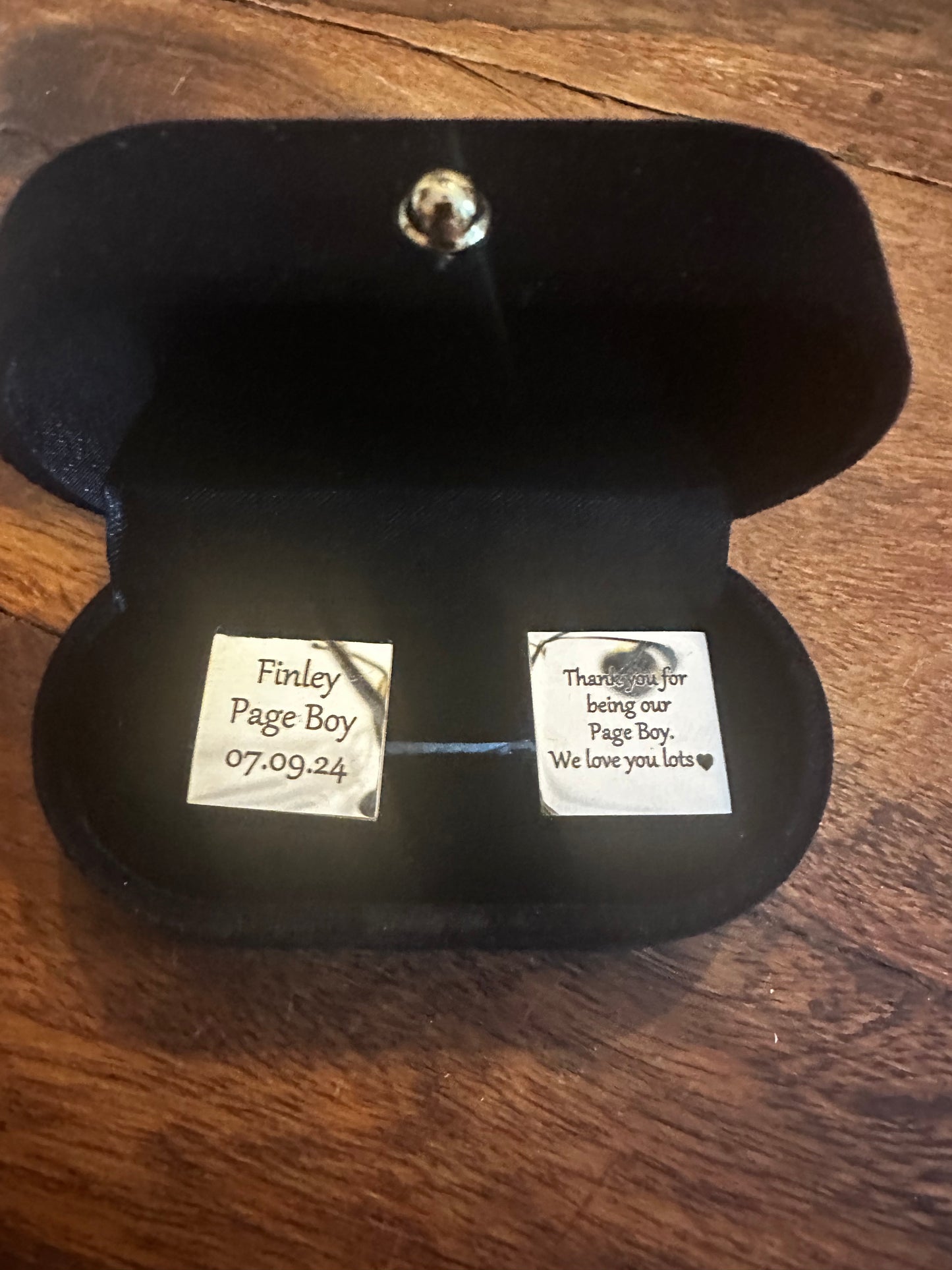 Customised Cufflinks Page Boy