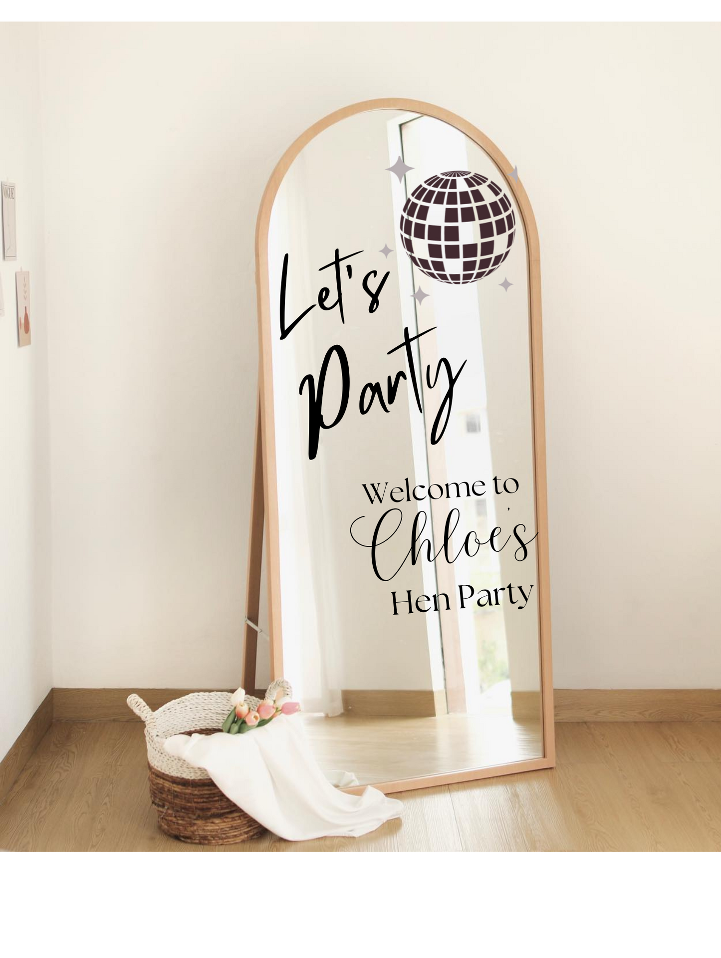 Selfie wedding Mirror Sticker - Personalised Names, Selfie Mirror, Guest Photos/Pictures, Vinyl Sticker for DIY Wedding Sign