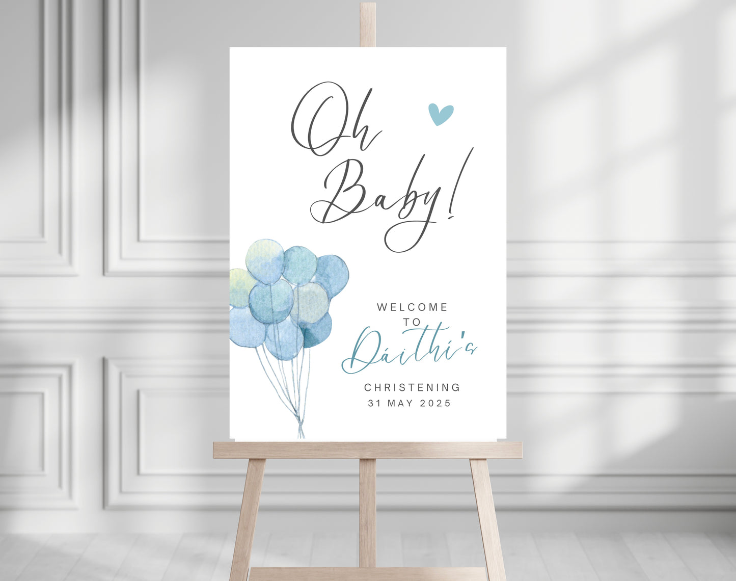 Baby Shower / Christening Welcome Sign