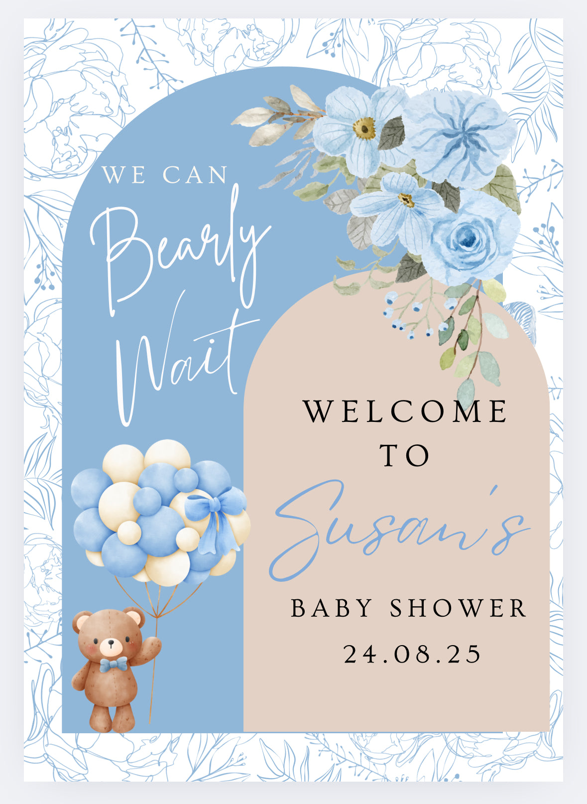Baby Shower Welcome Sign