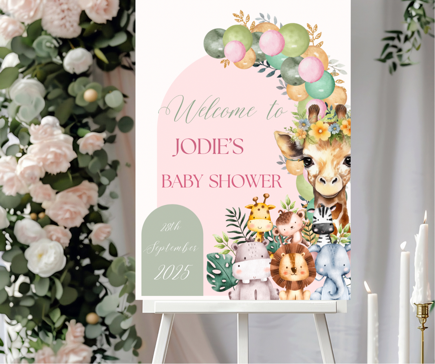 Baby Shower Welcome Sign