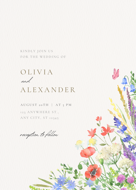 Floral Wedding Invitation