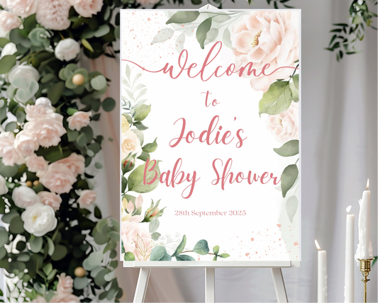 Baby Shower Welcome Sign