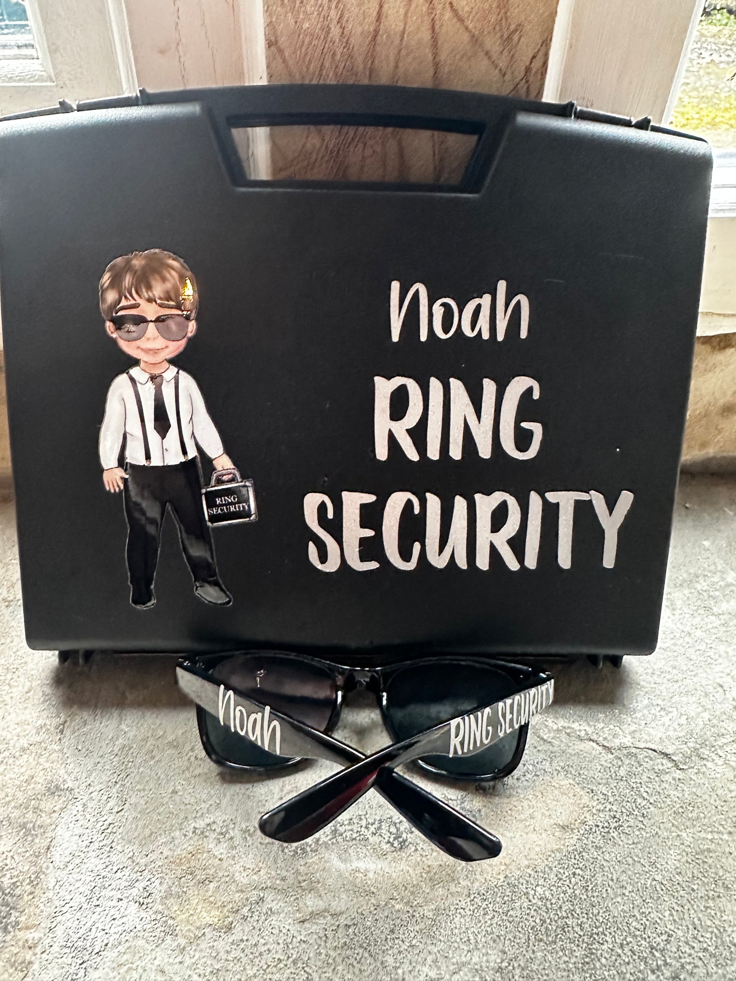 Ring Security Briefcase and Sunglasses