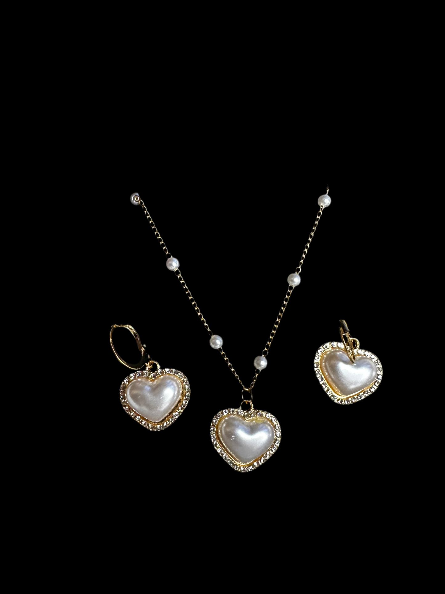 Pearl Heart Jewellery Set