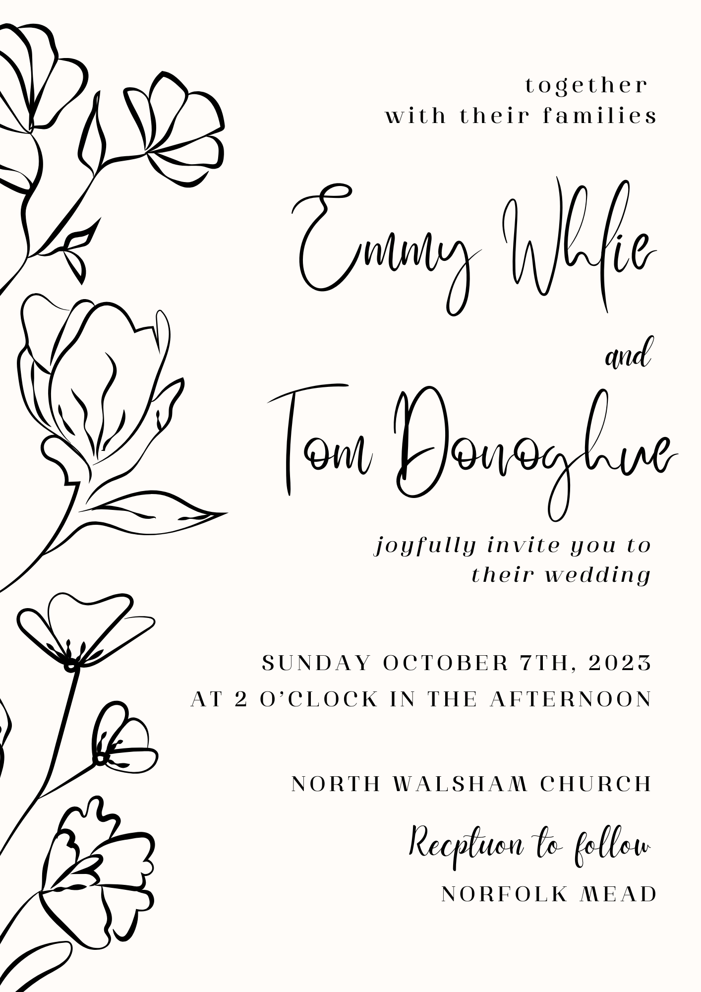 Wedding Invitation- Minimal