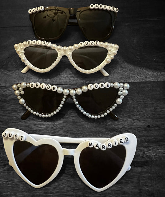 His and Her’s Just Married Sunglasses