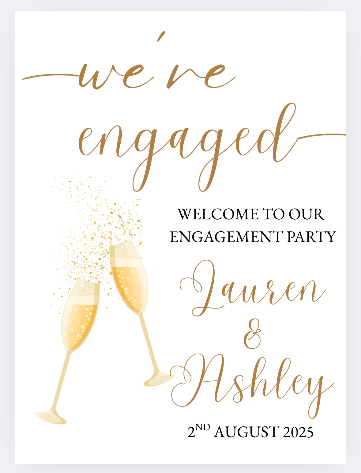 Engagement Welcome Sign