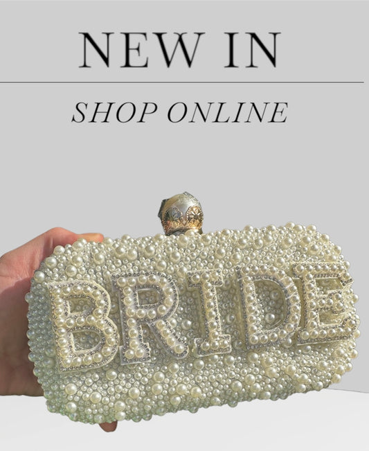 Bride Pearl clutch bag