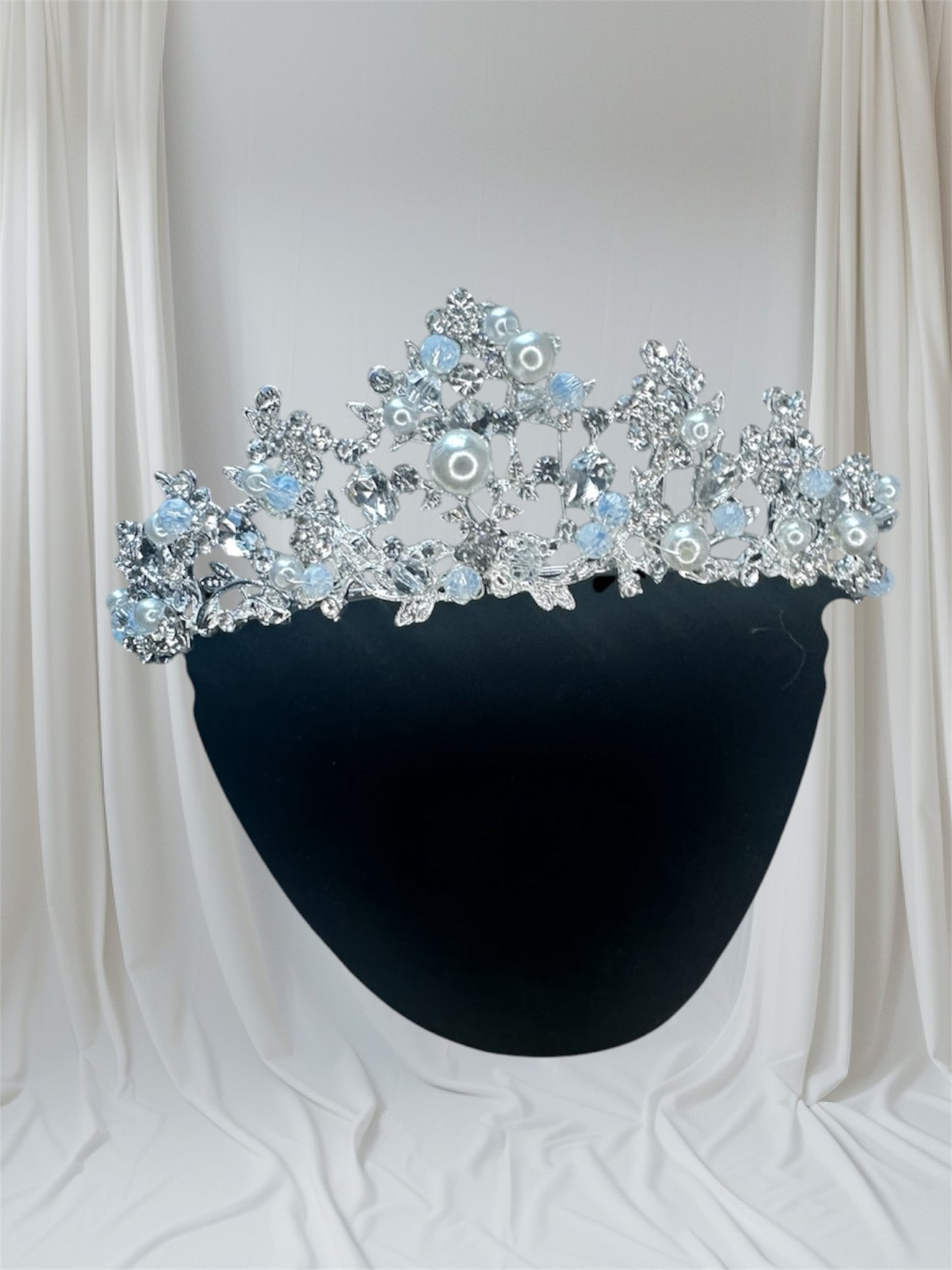 Bridal crystal and pearl Tiara