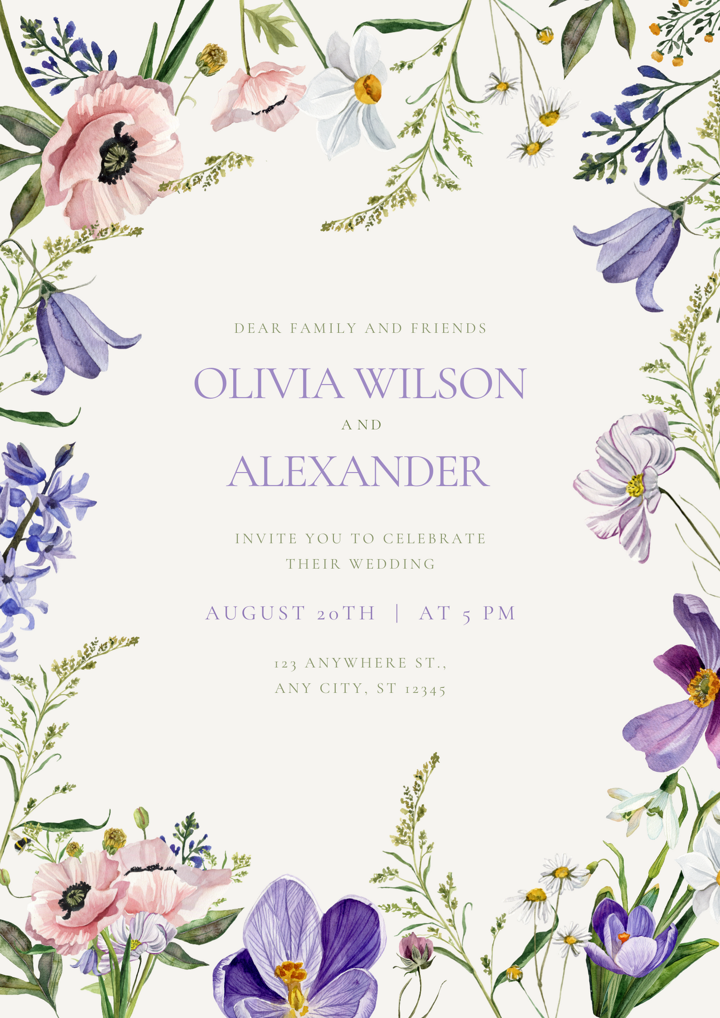 Wedding Invitation-Floral