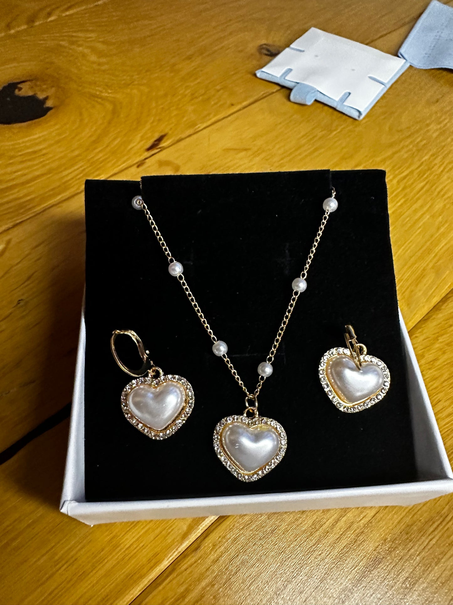 Pearl Heart Jewellery Set