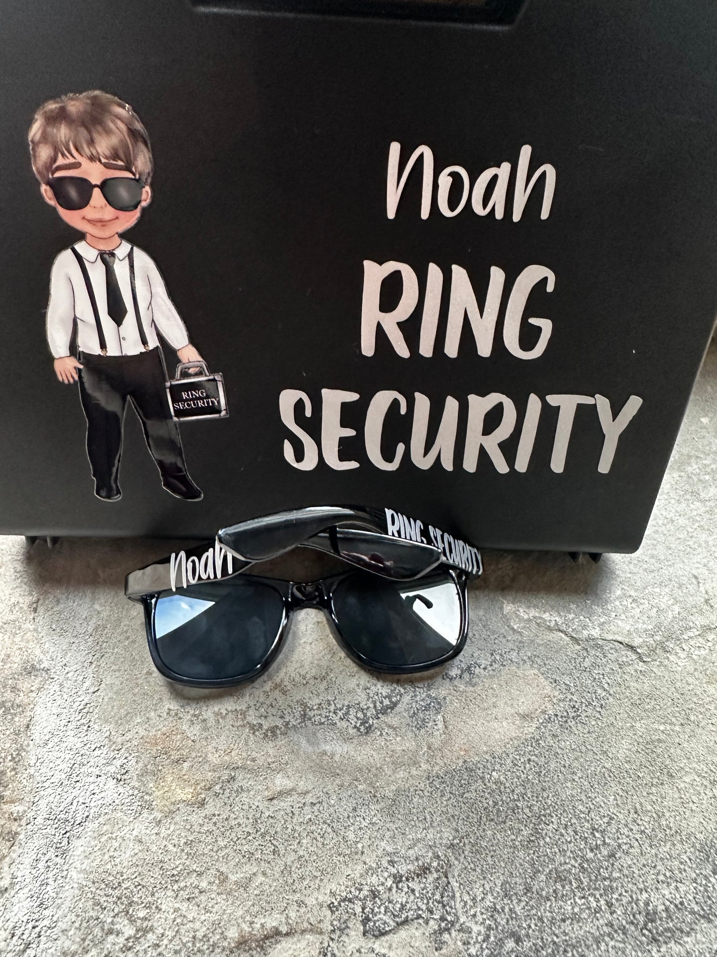 Ring Security Briefcase and Sunglasses