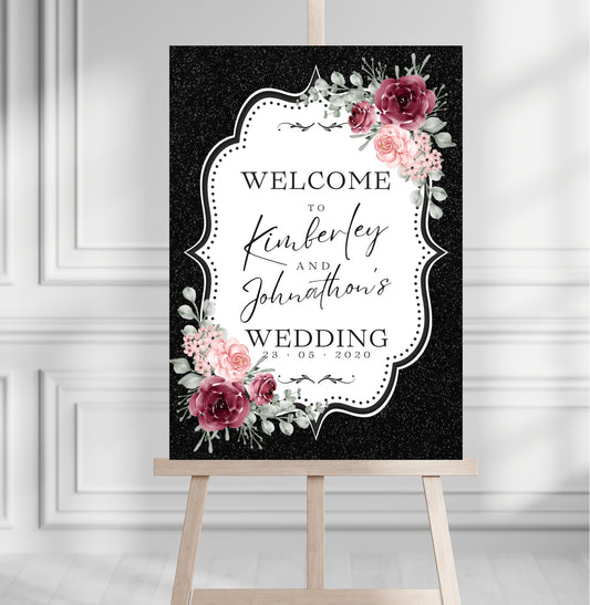 Flower Welcome Sign