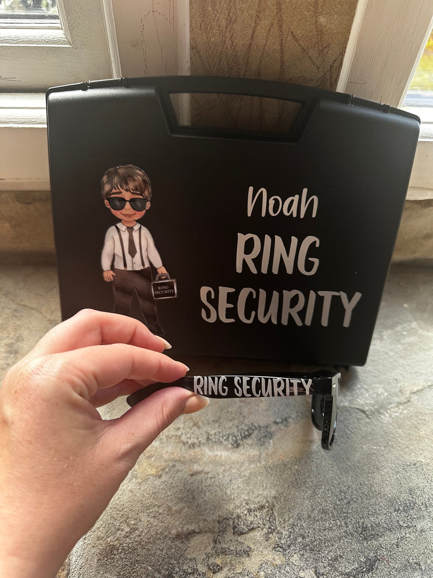 Ring Security Briefcase and Sunglasses