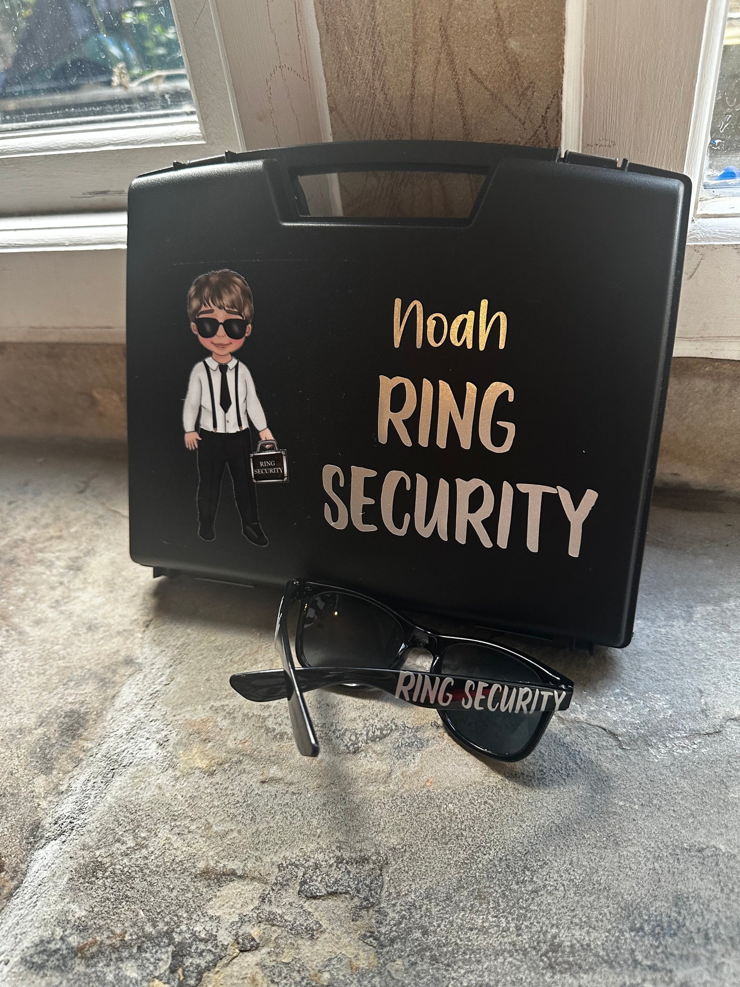 Ring Security Briefcase and Sunglasses