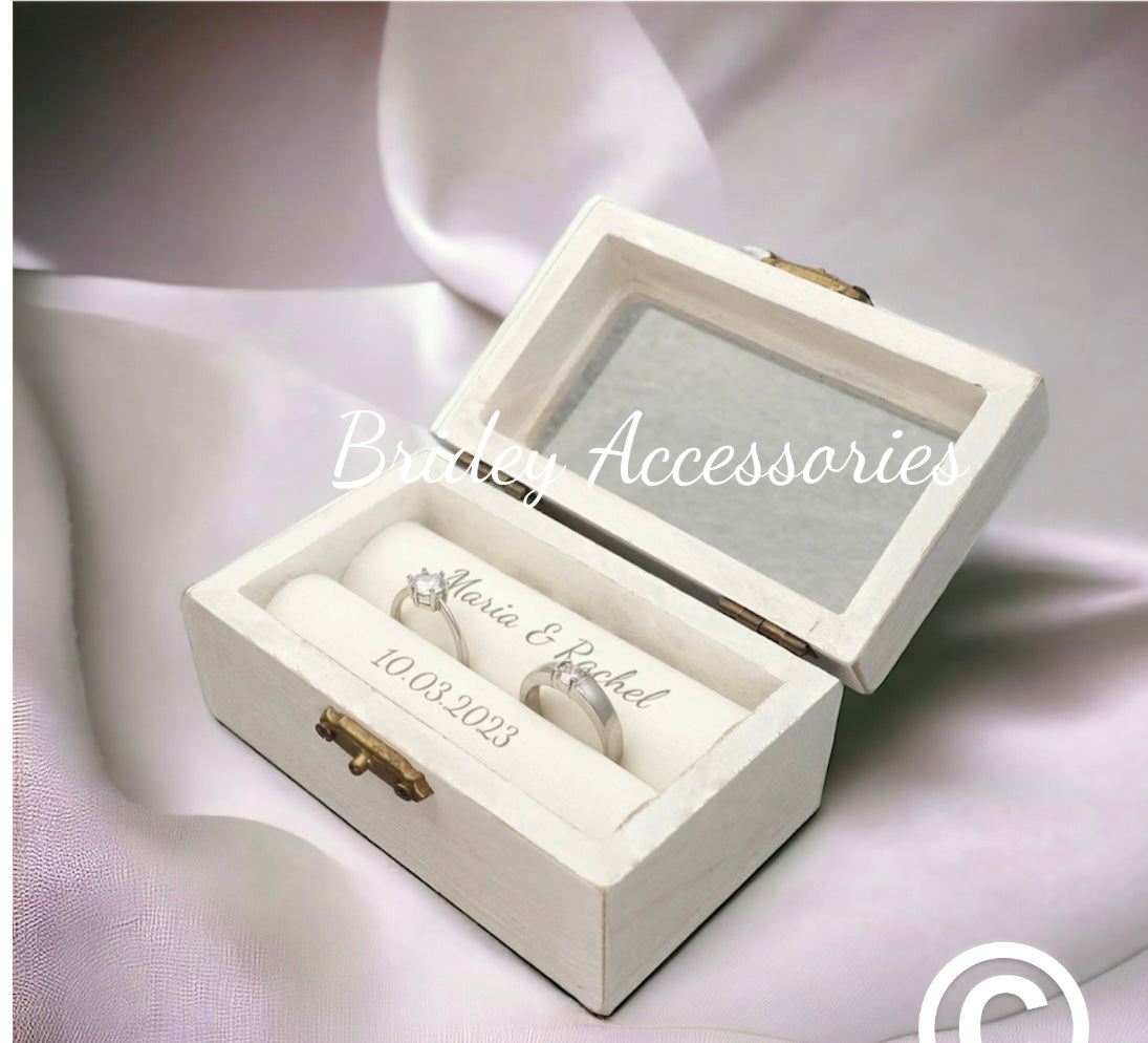 Personalised Double Ring Box