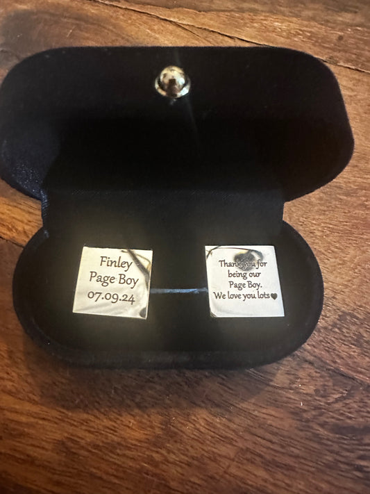 Customised Cufflinks Page Boy