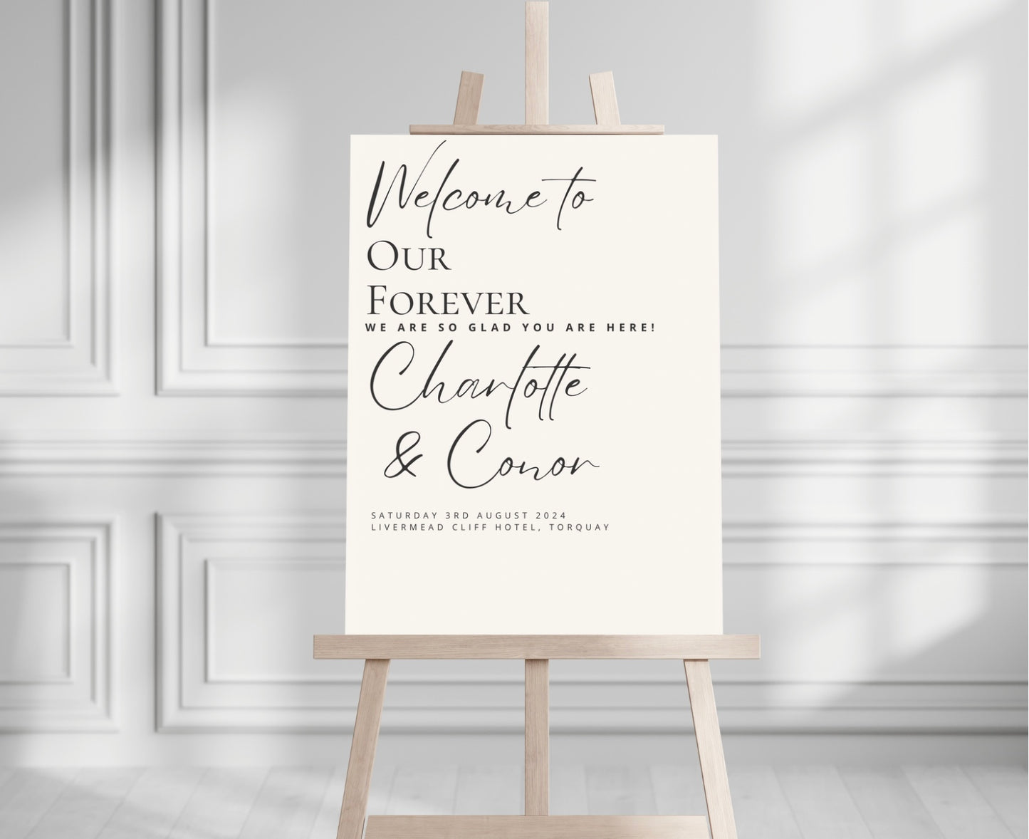 Minimalist Welcome Sign