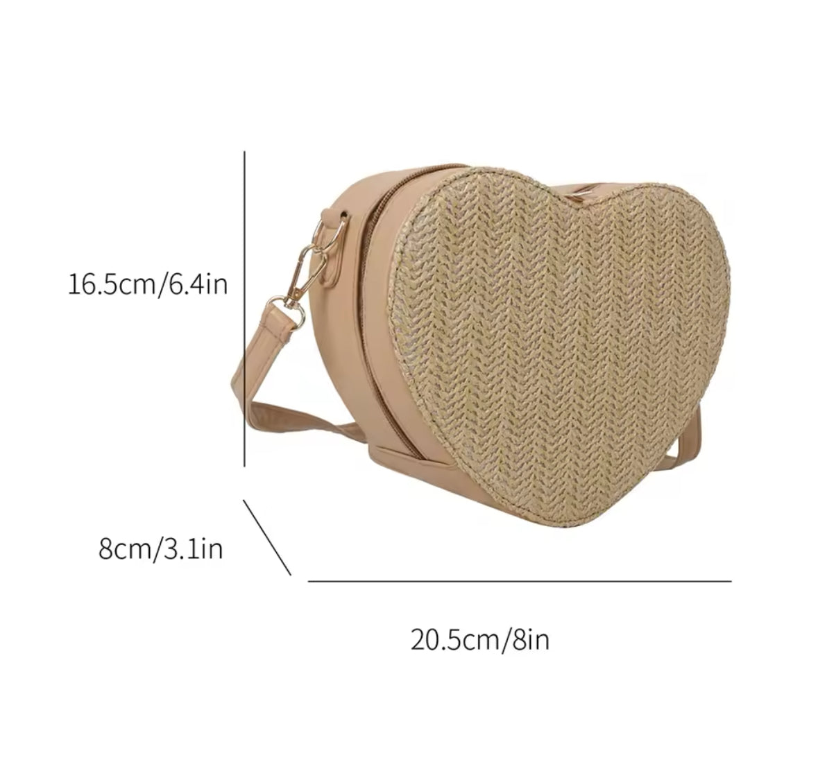 Bride straw shoulder handbag