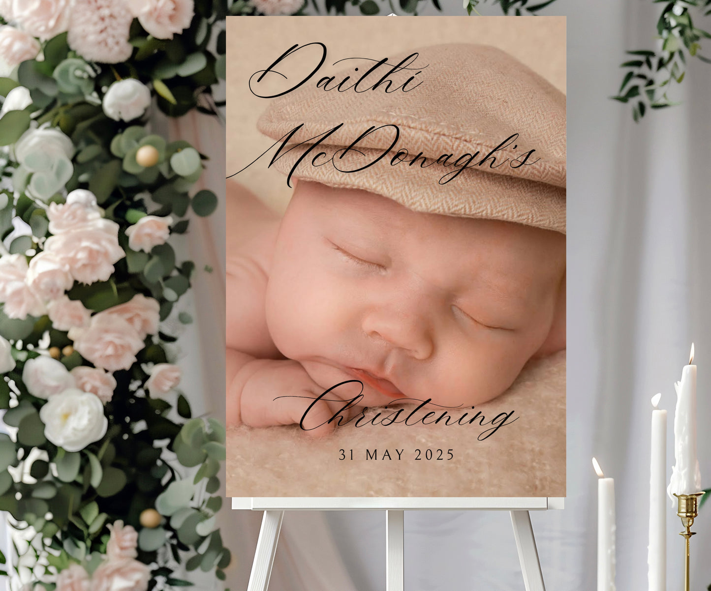 Baby Shower / Christening Welcome Sign Photo