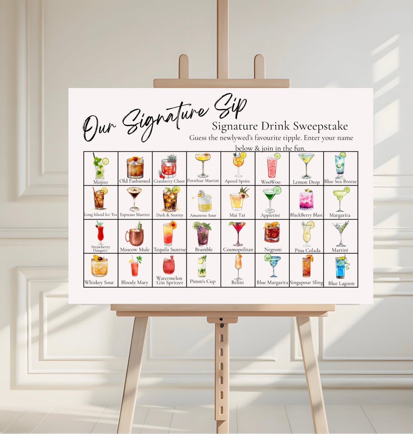 Signiture Drink Sign