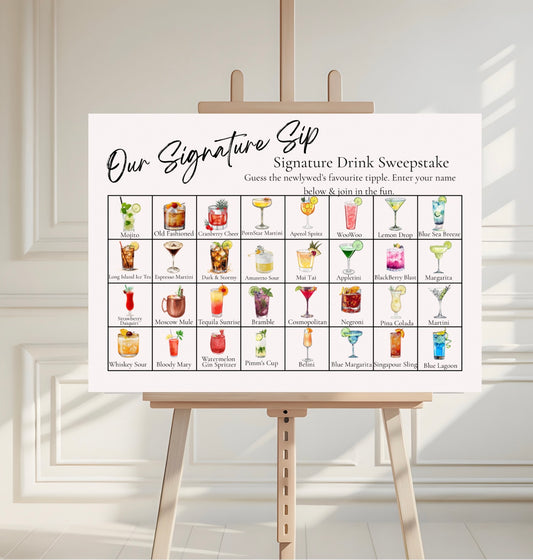 Signiture Drink Sign